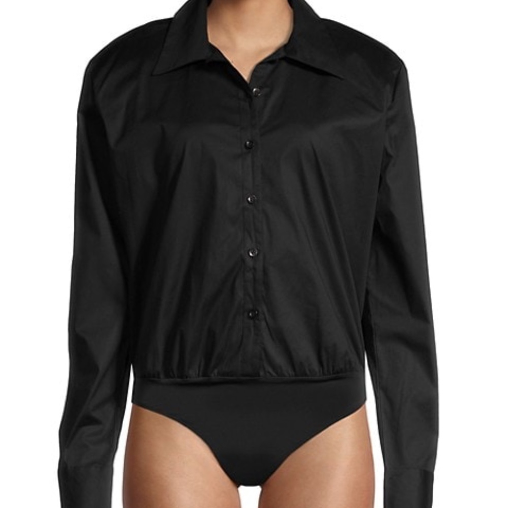 Danielle Bernstein Buttondown Bodysuit NWT (L)